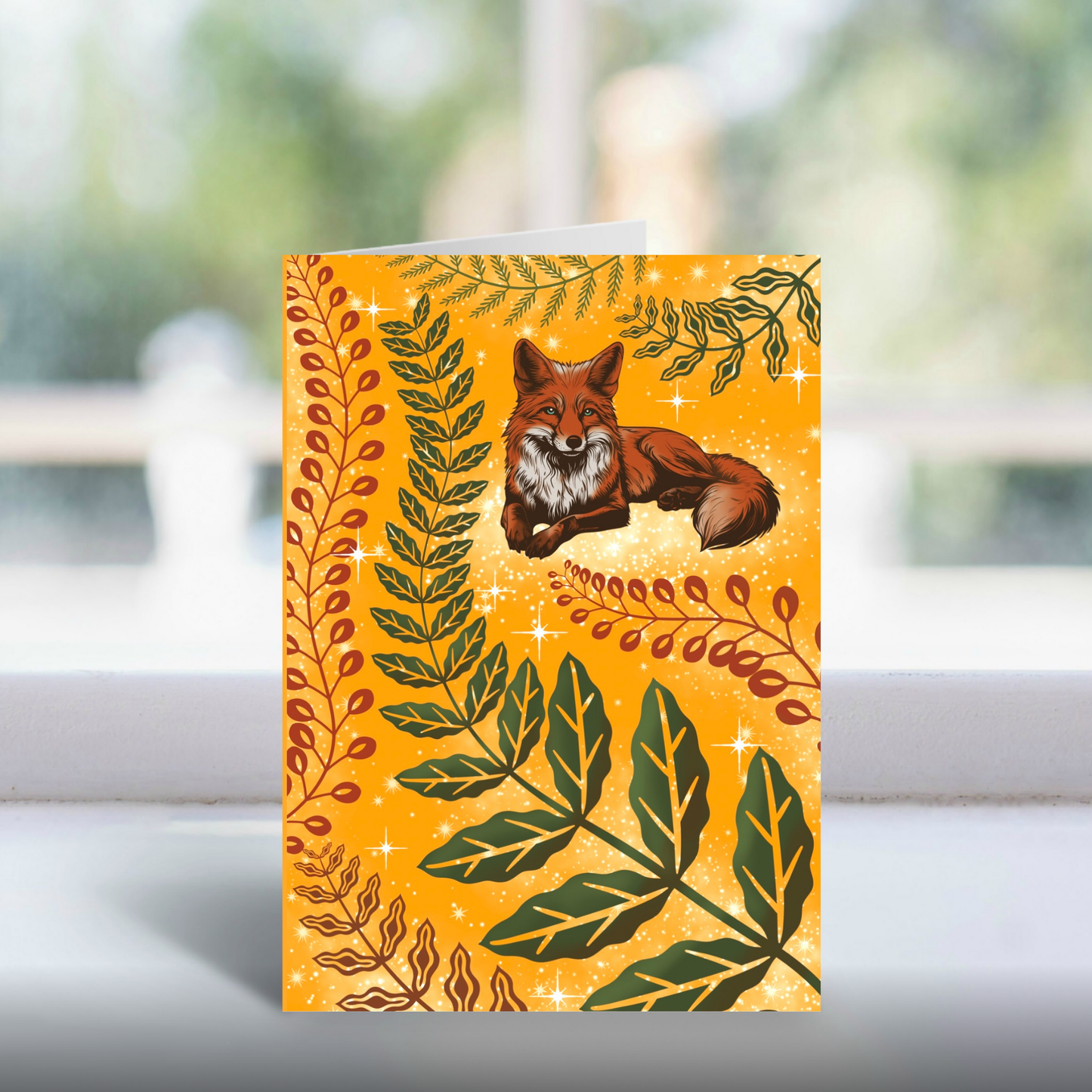 Forest Fables Card Pack | 4 Greetings Cards | Fox Hare Deer Hedgehog Woodland Animal