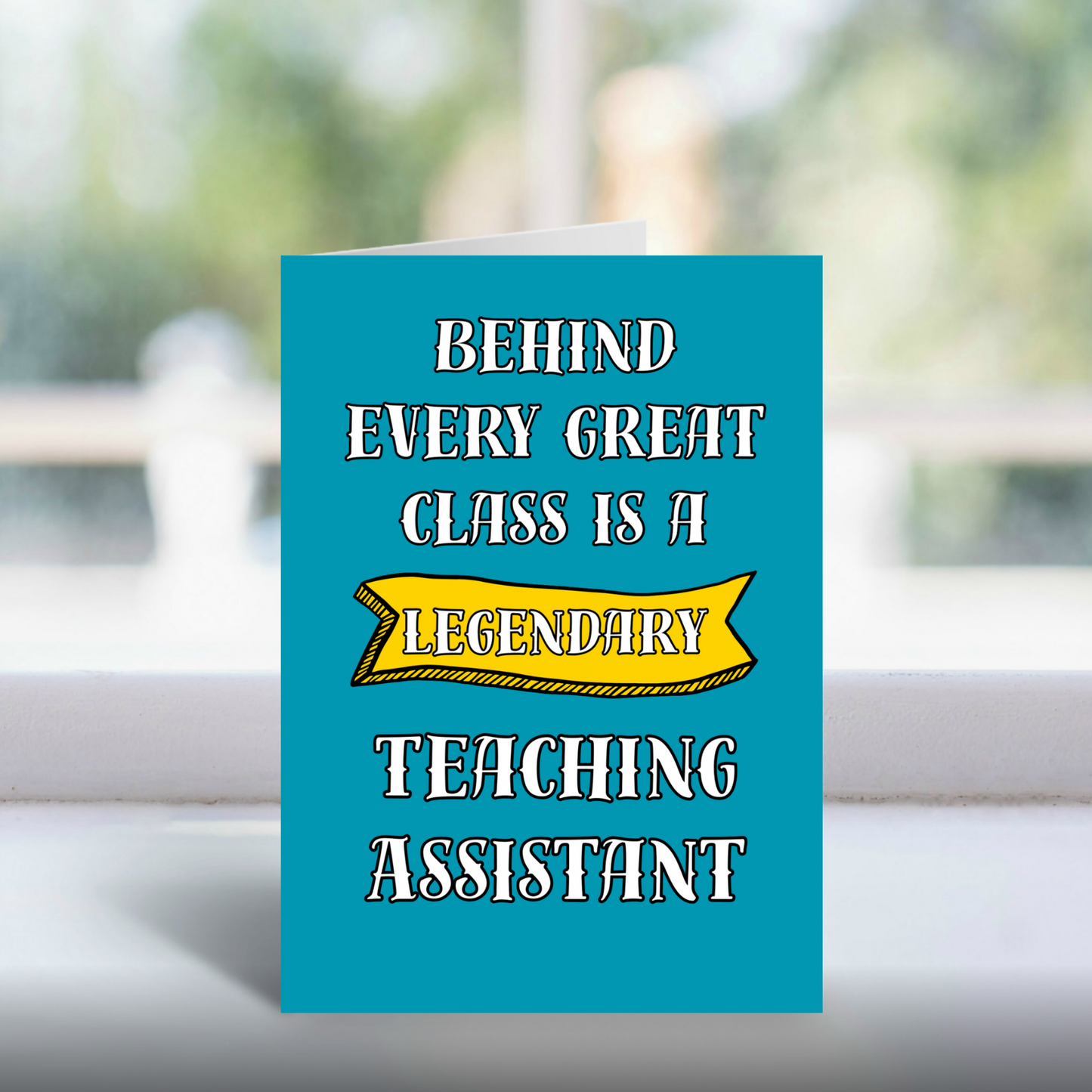 Teaching Assistant Thank You Card – SEN TA Appreciation – End of Term Gift