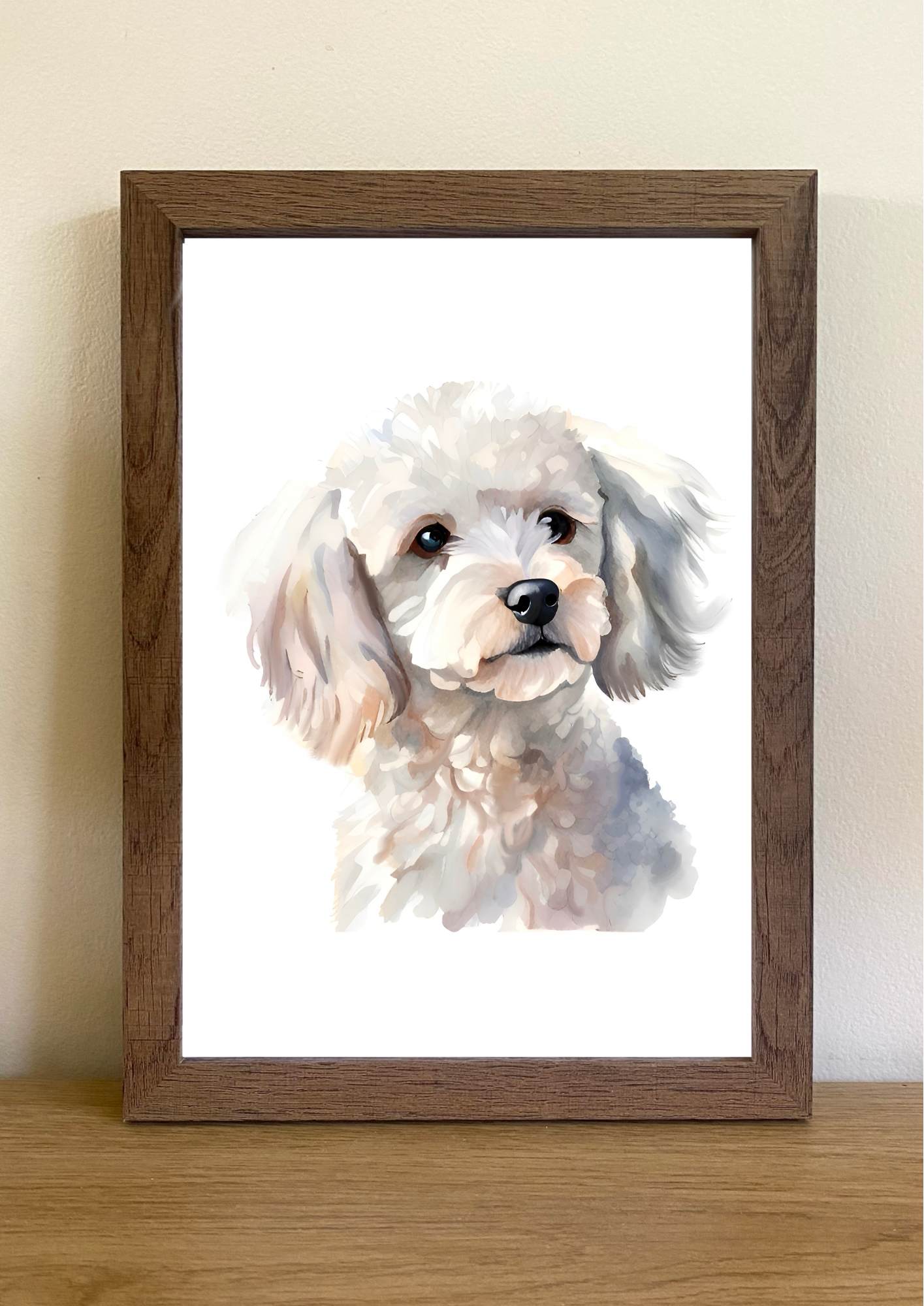 Bichon Frise A4 Art Print – Posh & Powder-Puff Pup Wall Art