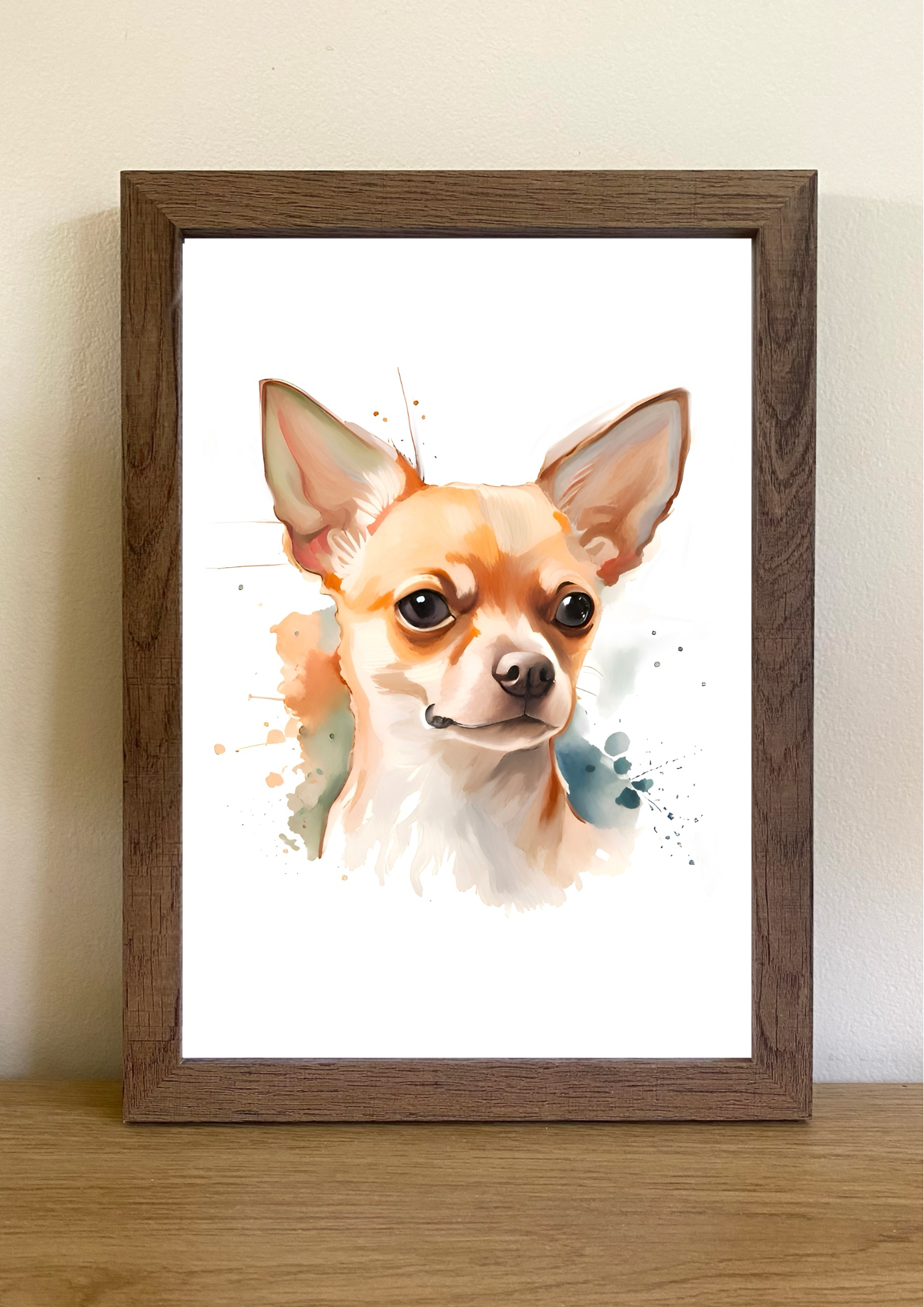 Chihuahua A4 Art Print – Tiny but Mighty Dog Wall Art