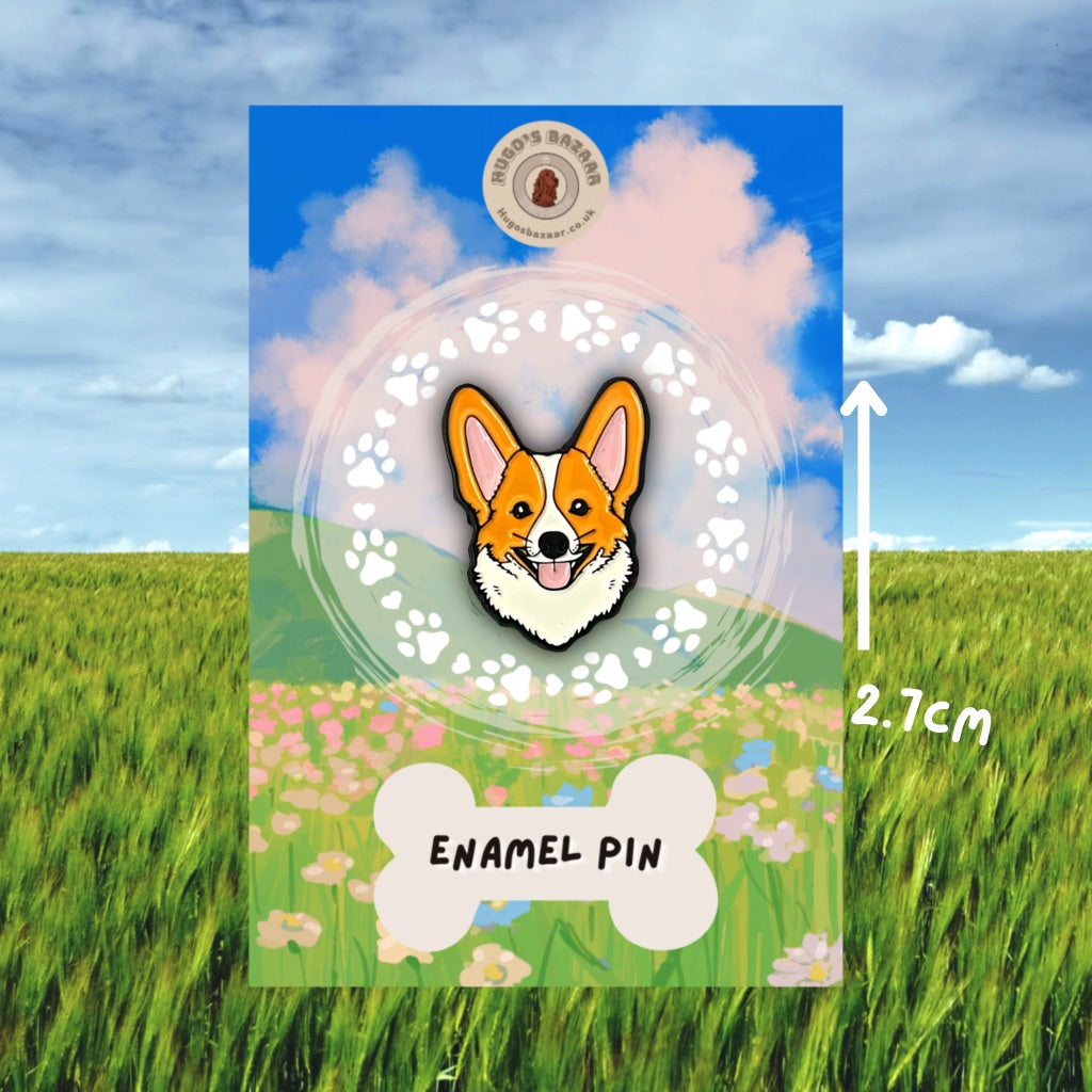 Corgi Enamel Pin Badge Gift – Dog Breed Jewellery Dog Lover Accessory Collectible