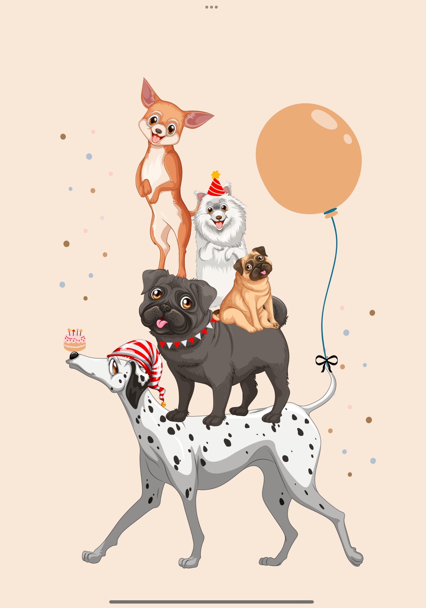 Stacked A5 Greetings Card