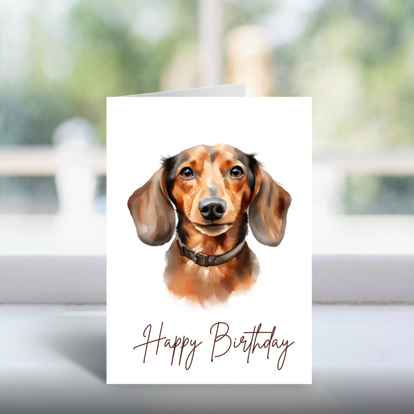 Tan Dachshund Art Print – Sausage Dog Wall Art – Gift for Dog Lovers