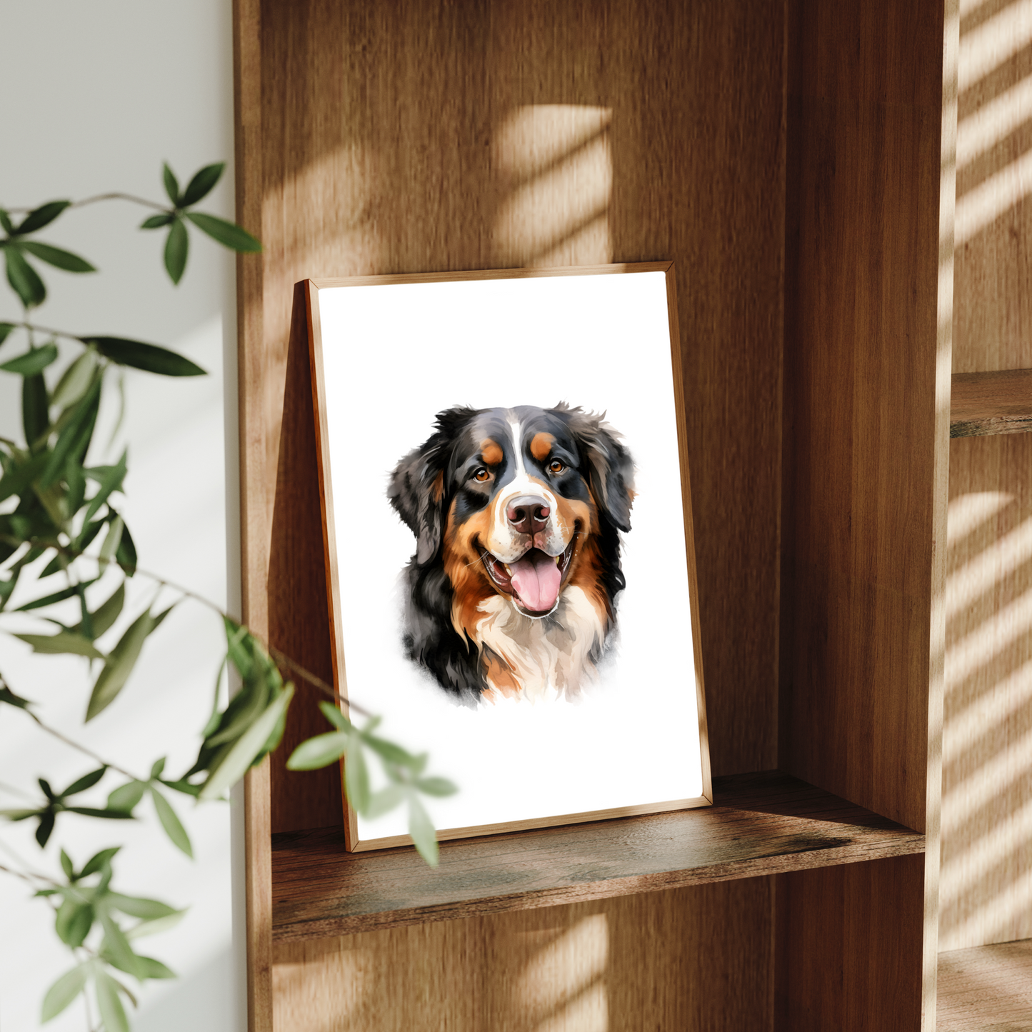 Bernese Mountain Dog Art Print – Cute Dog Wall Art – Gift for Dog Lovers