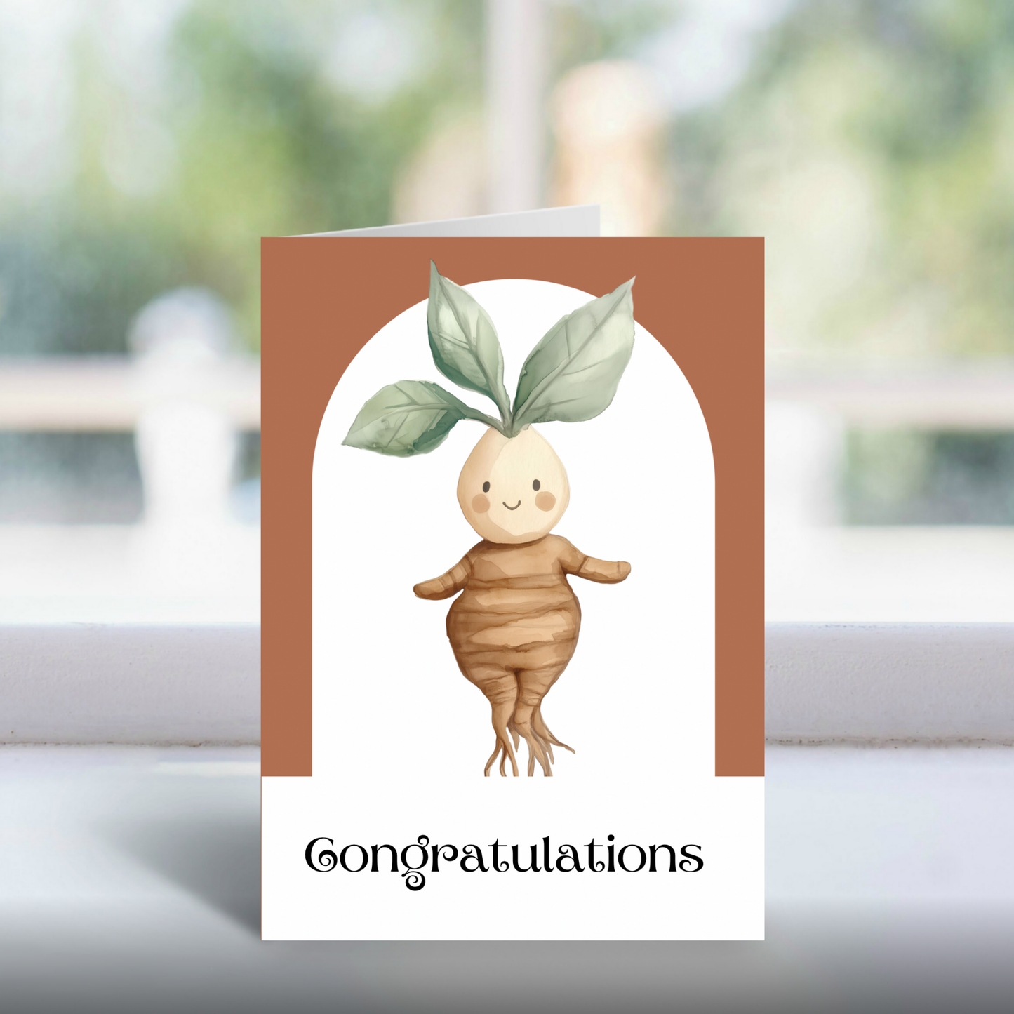 Mandrake New Baby Card | Magical Wizard Baby Card