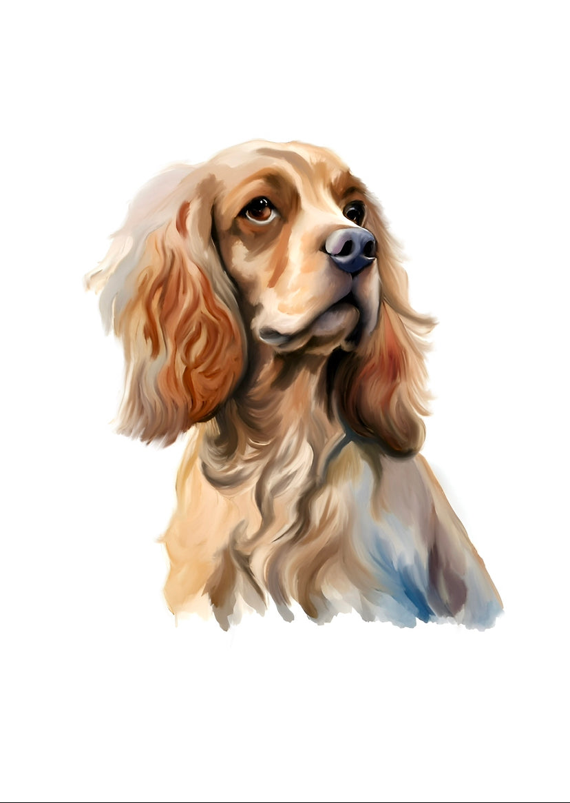 Cocker Spaniel A4 Art Print – Gentle & Joyful Dog Wall Art