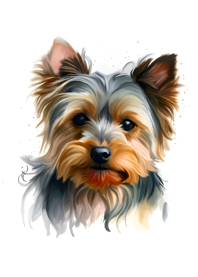 Yorkshire Terrier A4 Art Print – Bold & Beautiful Little Dog Wall Art