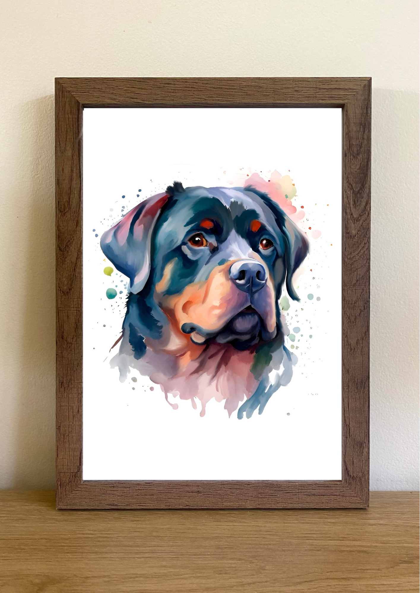 Rottweiler A4 Art Print – Strong & Steady Companion Dog Wall Art