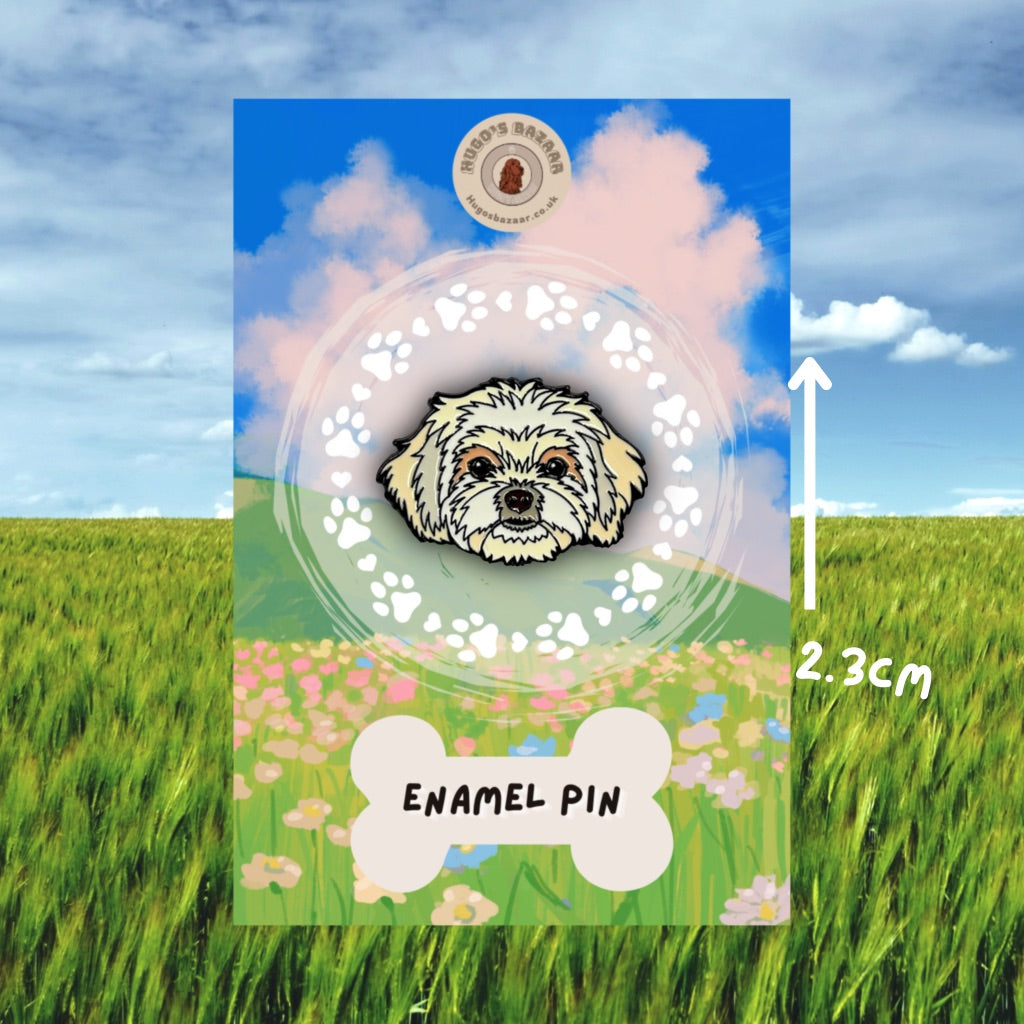Shih Tzu Enamel Pin Badge Gift – Dog Breed Jewellery Pet Lover Lapel Collectible