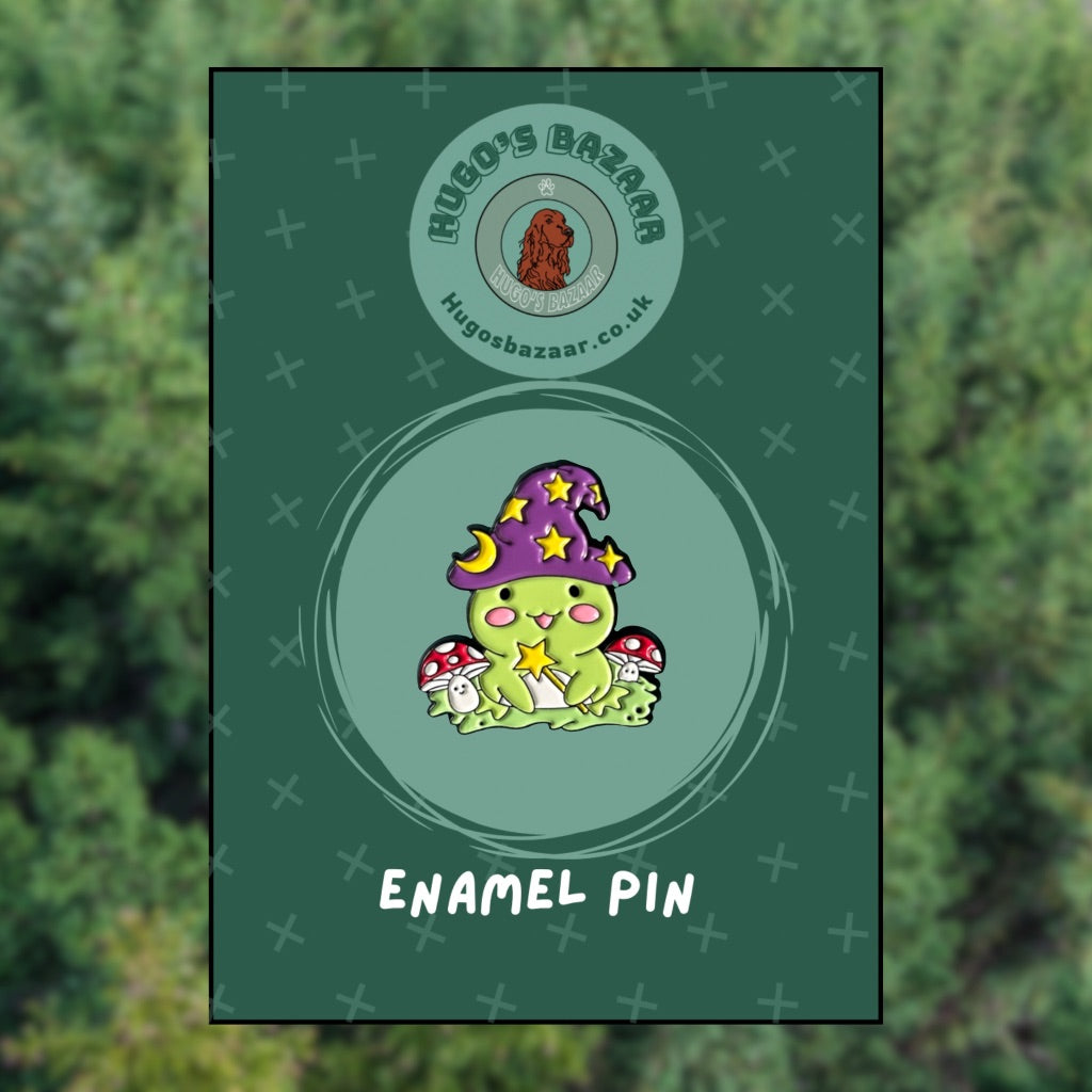 Toadstarella the Sparkle Sage – Arcane Amphibians Pin