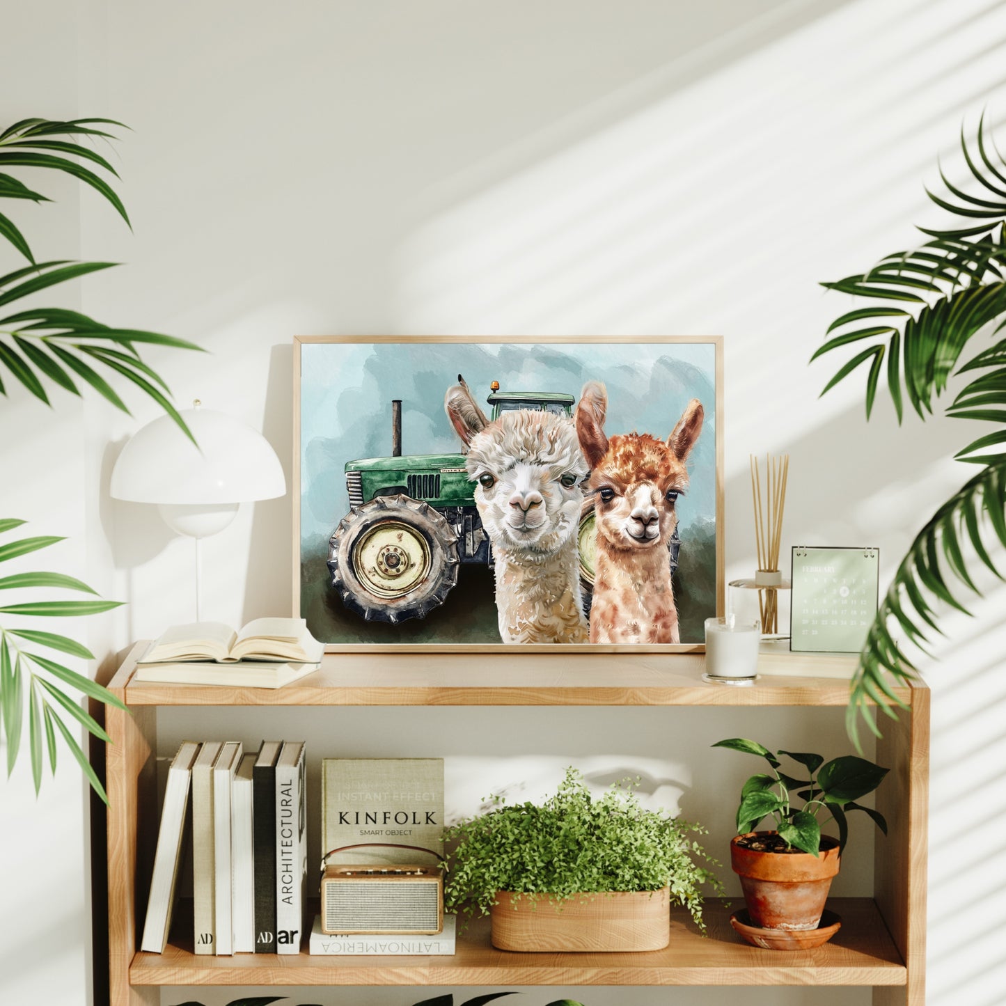 A4 Farmyard Tractor Prints – Farm Animal Wall Art – Country Home Gift
