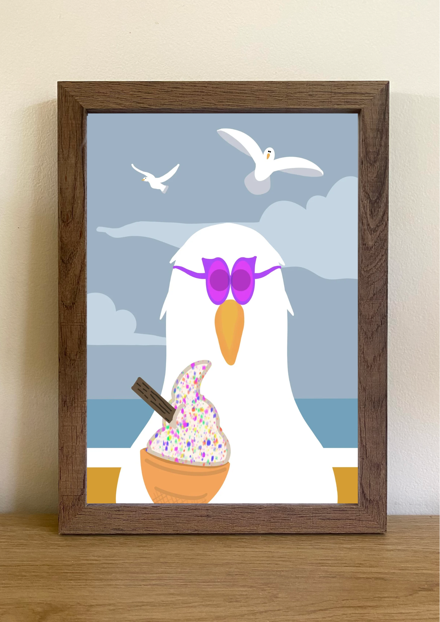 Sprinkle Gull Seagull Print