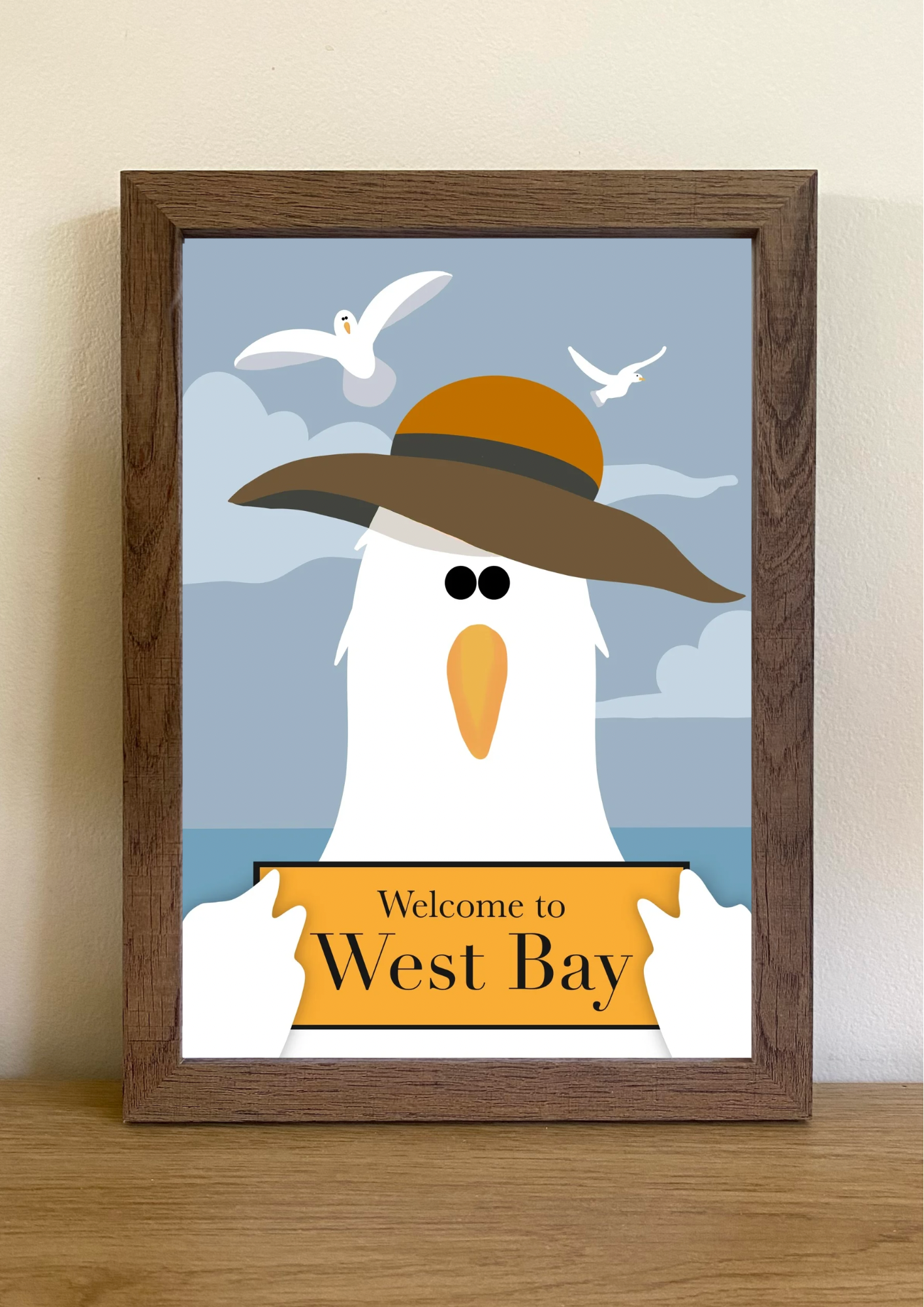 Tourist Information Gull *Customisable* Seagull Print