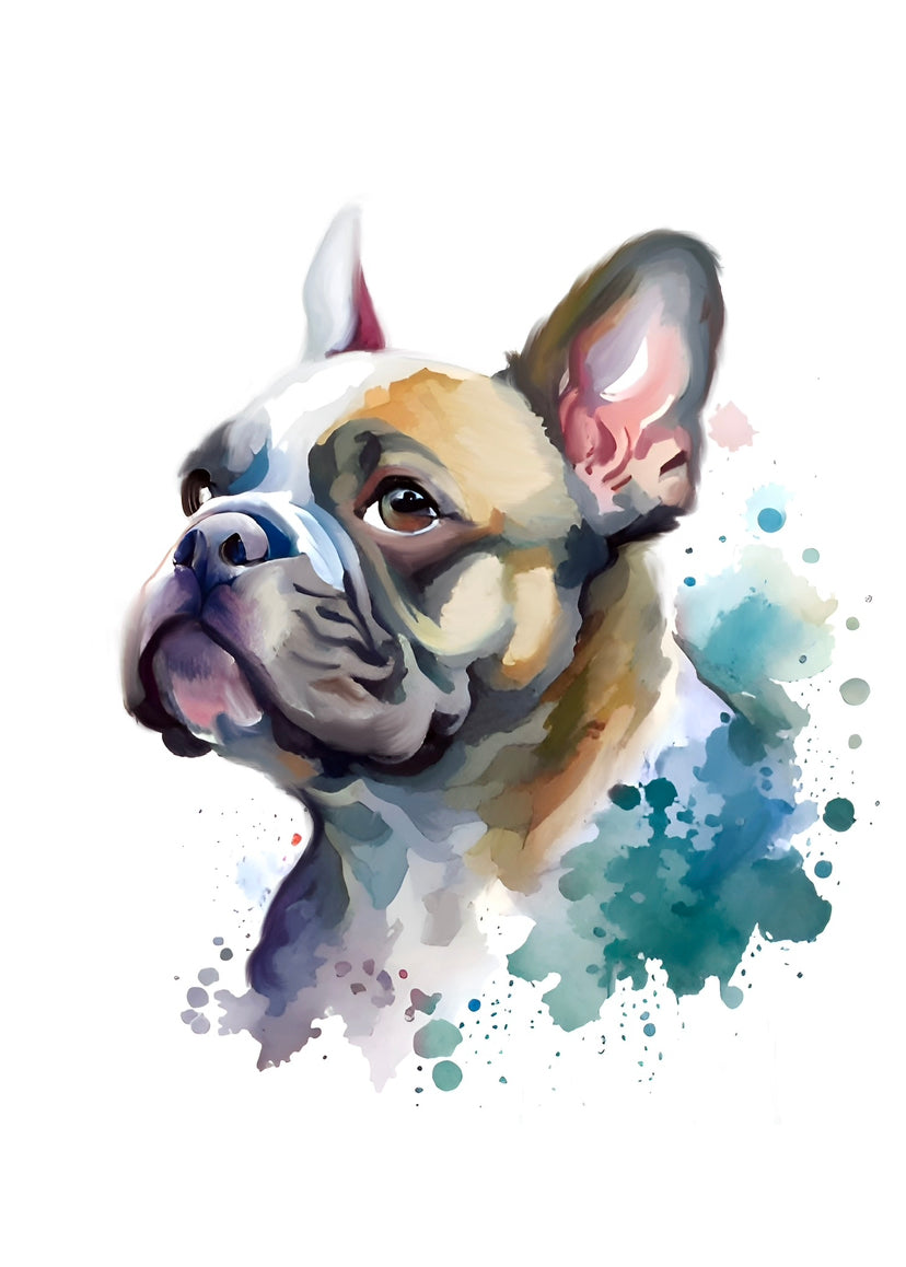 French Bulldog A4 Art Print – Playful & Cute Pup Wall Art