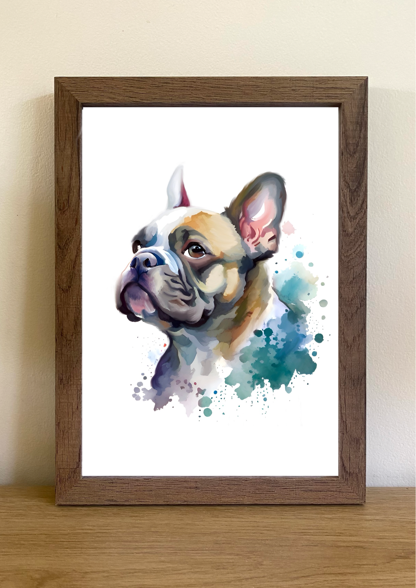 French Bulldog A4 Art Print – Playful & Cute Pup Wall Art