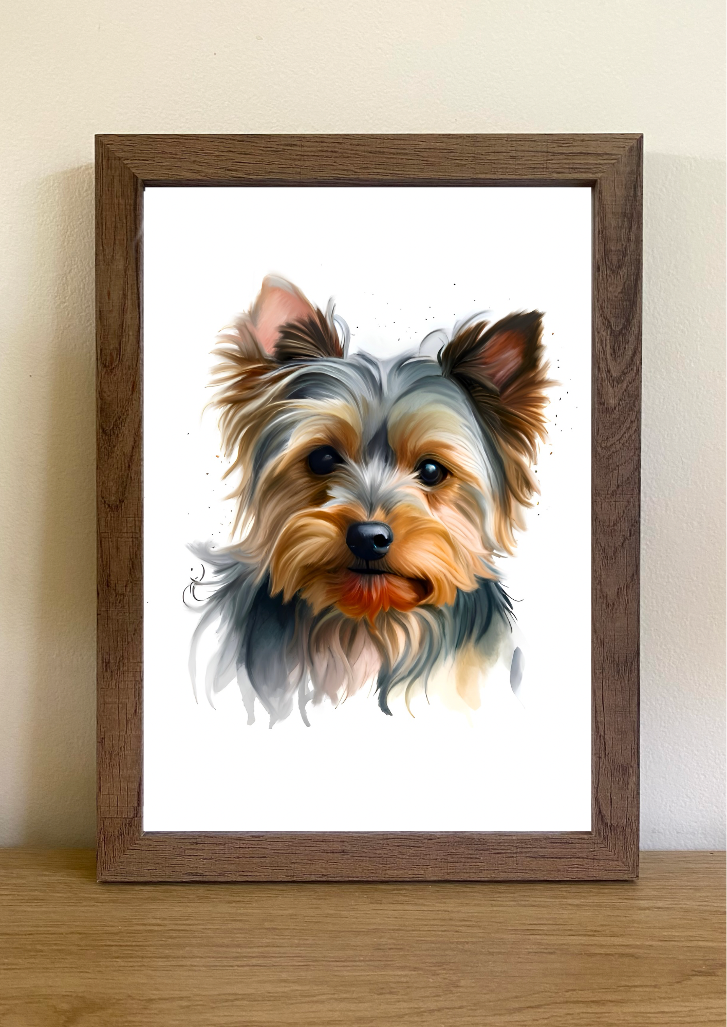 Yorkshire Terrier A4 Art Print – Bold & Beautiful Little Dog Wall Art