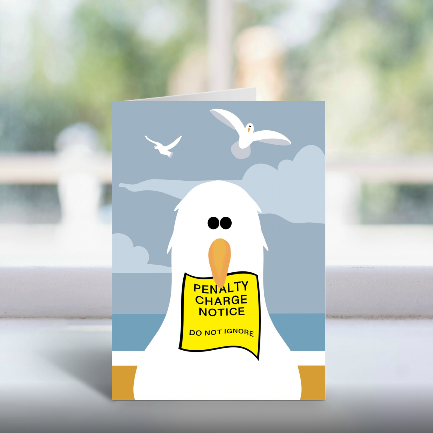 A5 Cheeky Seagull Cards – Humorous Greetings – Gift for Coastal Fans