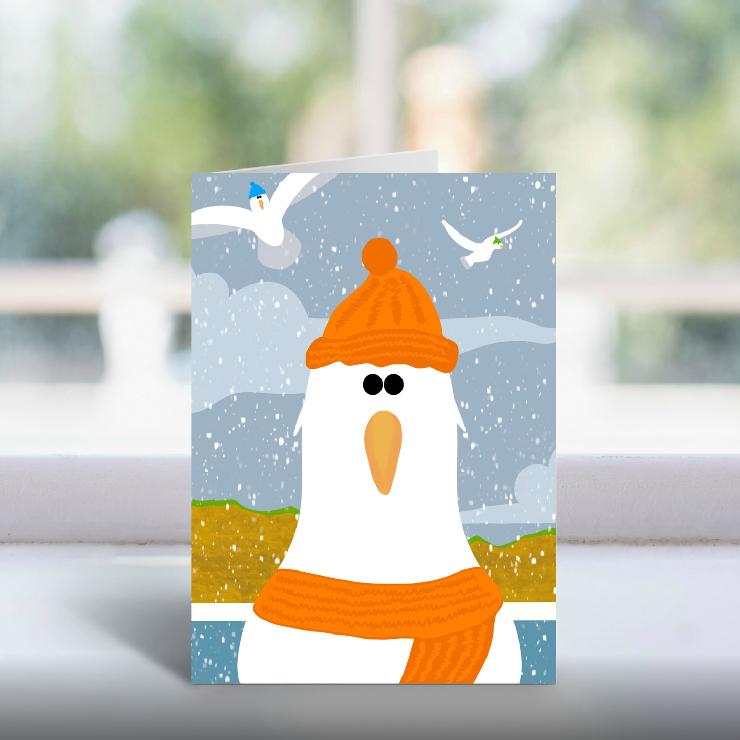 A5 Cheeky Seagull Cards – Humorous Greetings – Gift for Coastal Fans
