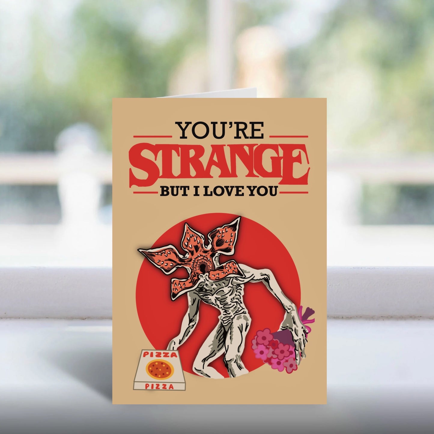 Stranger Things Inspired Funny Demogorgon Valentine Card Love A5 UK