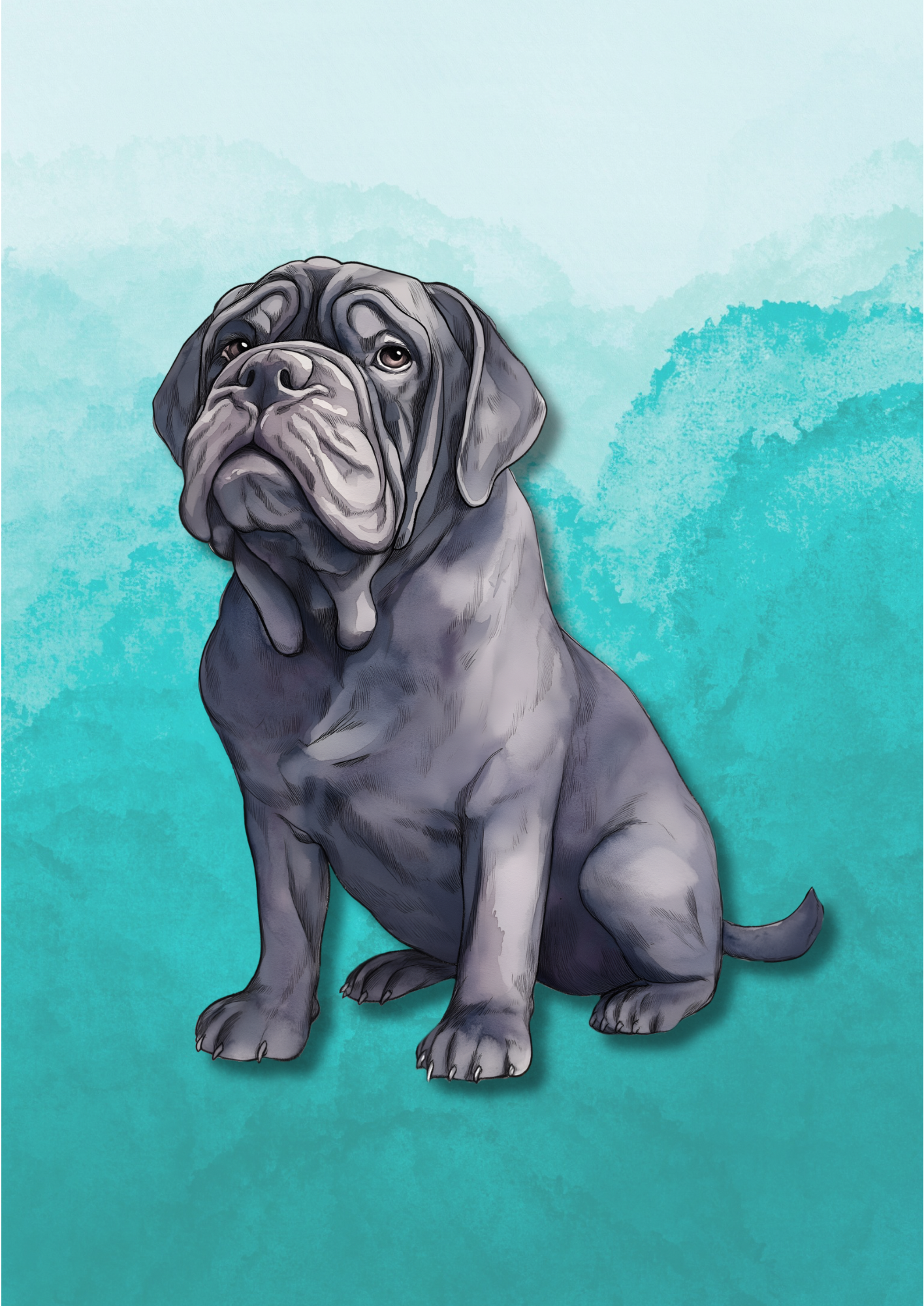 The Loyal Boarhound – A4 Wizarding Art Print
