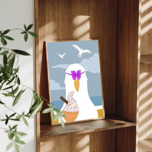 Sprinkle Gull Seagull Print
