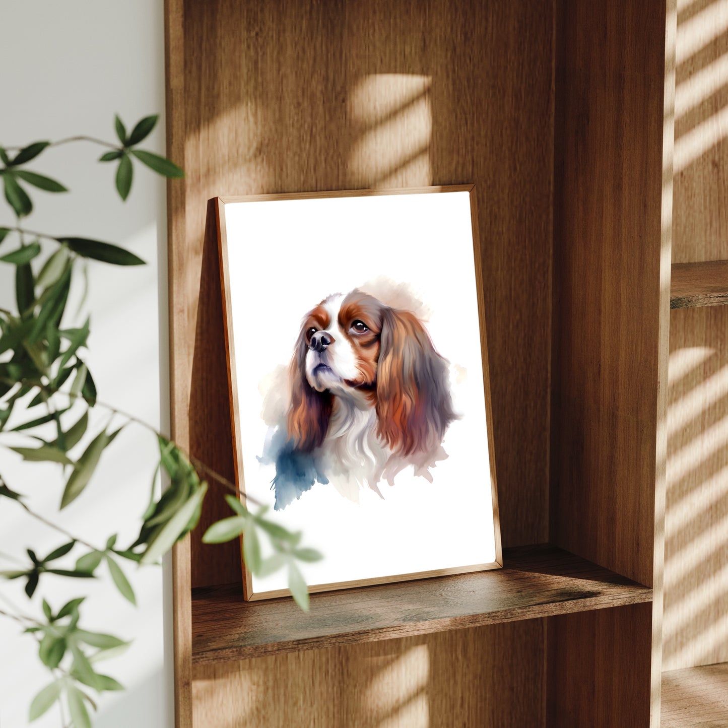 Cavalier King Charles Spaniel A4 Art Print – Sweet & Silky Dog Wall Art