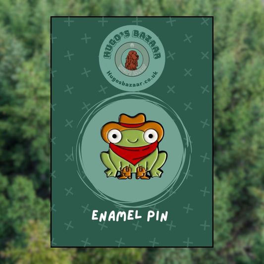 Hopalong Ribbit – Cowboy Frog Pin