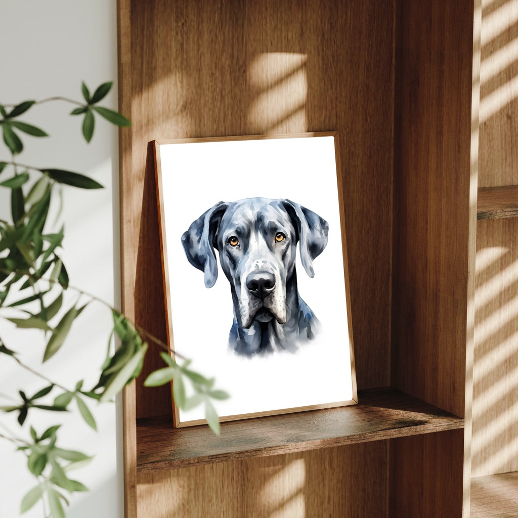 A4 Dog Breed Art Prints – Dog Wall Art – Gift for Dog Lovers