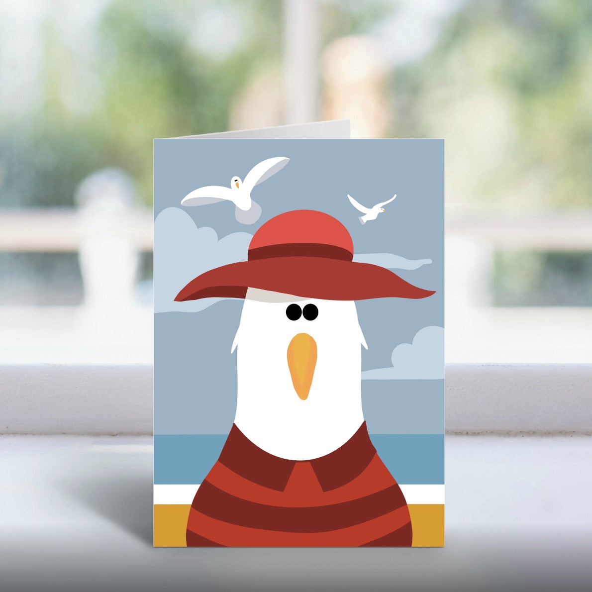 A5 Cheeky Seagull Cards – Humorous Greetings – Gift for Coastal Fans