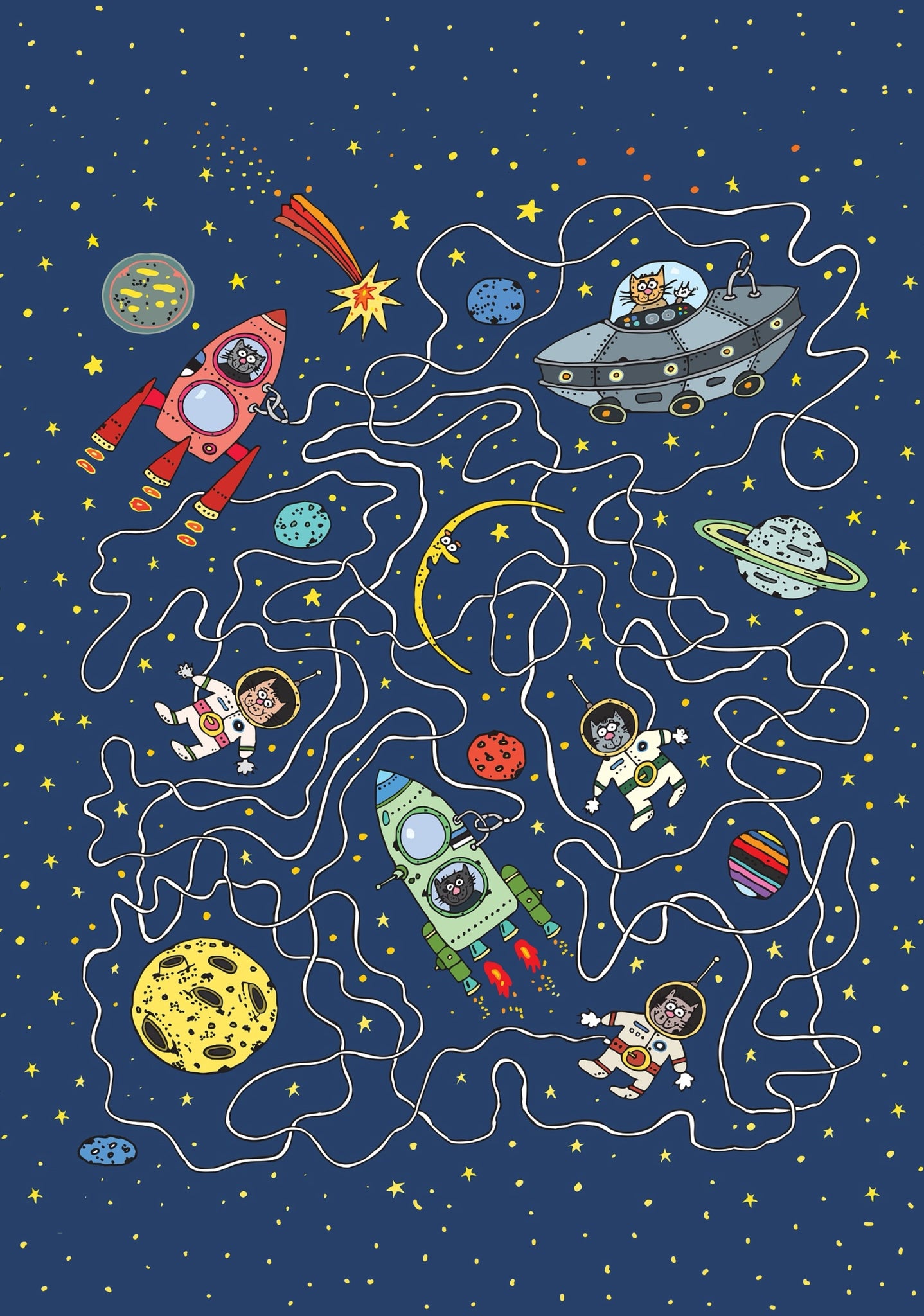 A-maze-ing A5 Greetings Card