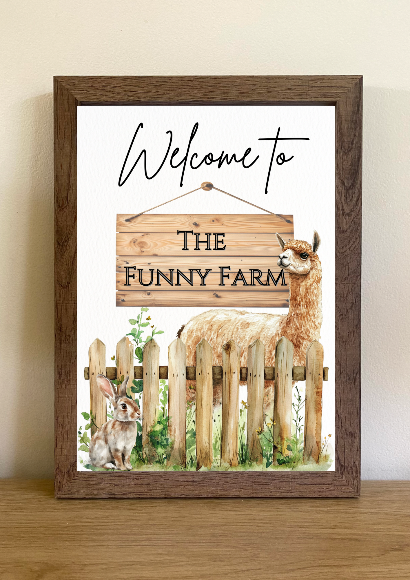 Alpaca Welcome - Farmhouse Style Print