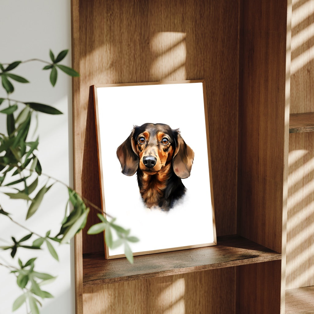 A4 Dog Breed Art Prints – Dog Wall Art – Gift for Dog Lovers