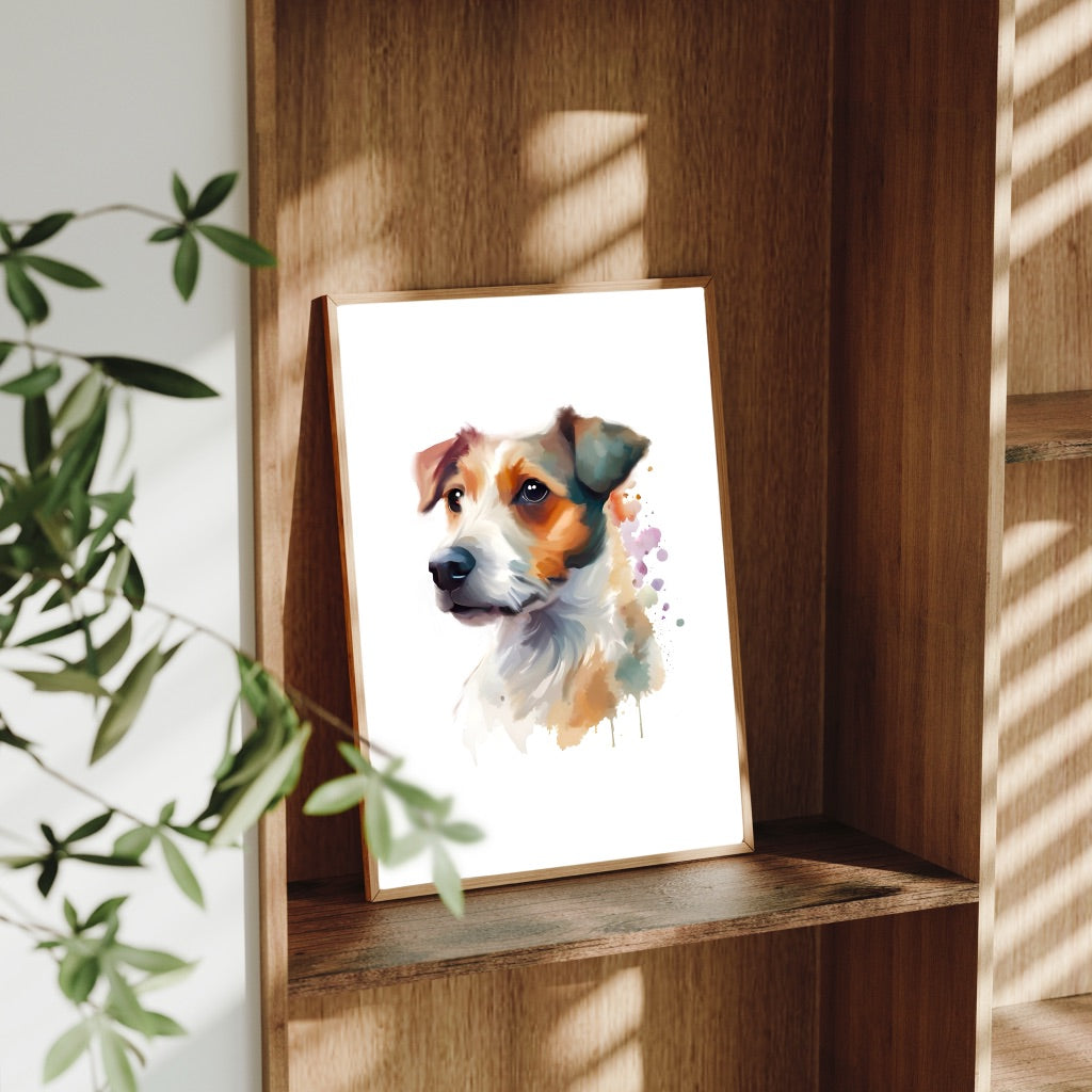 A4 Dog Breed Art Prints – Dog Wall Art – Gift for Dog Lovers