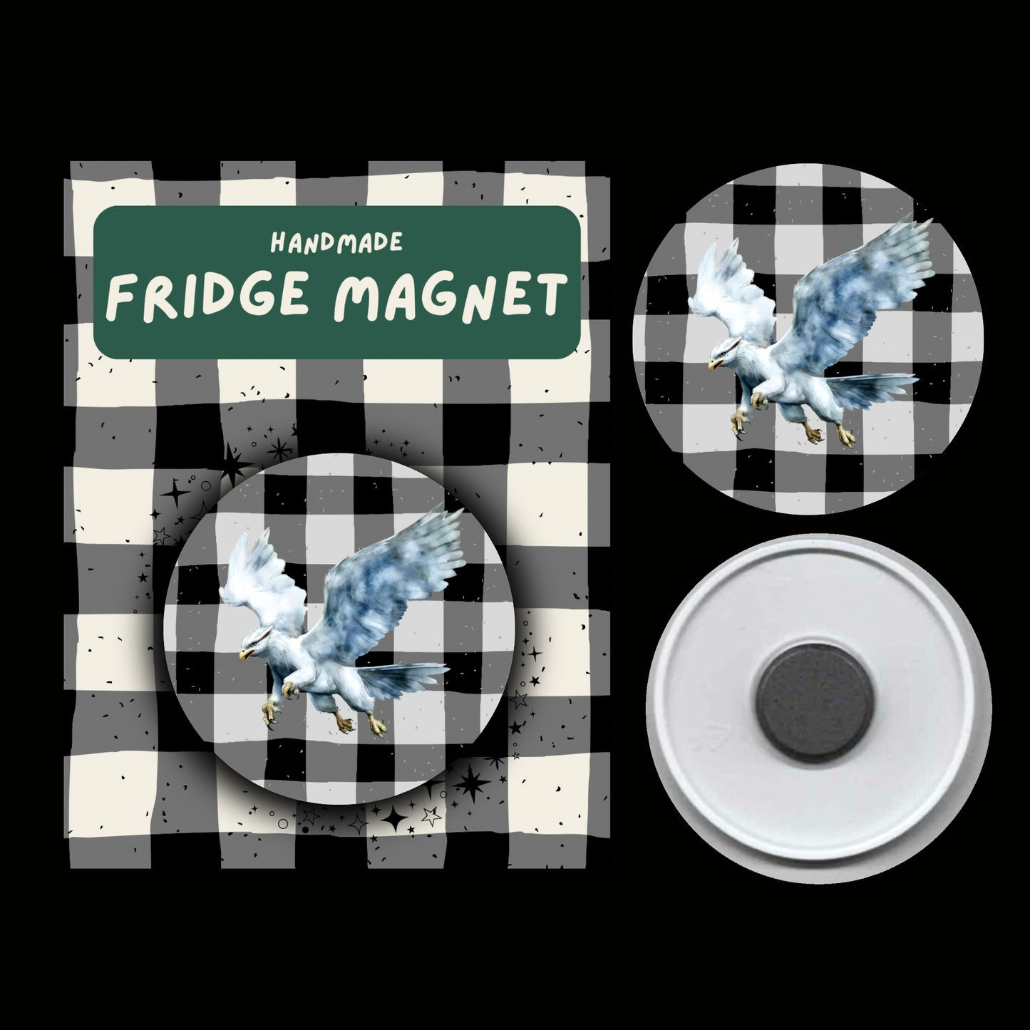 Magical Creatures Fridge Magnets – Fantasy-Inspired Beasts & Companions Collection