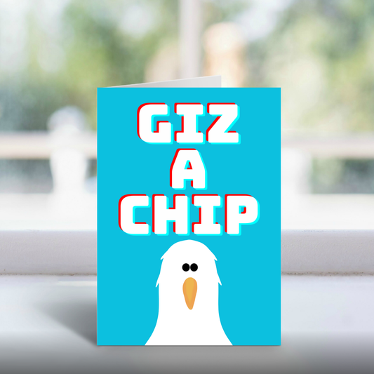 Chippy Gull Handmade A5 Greetings Card