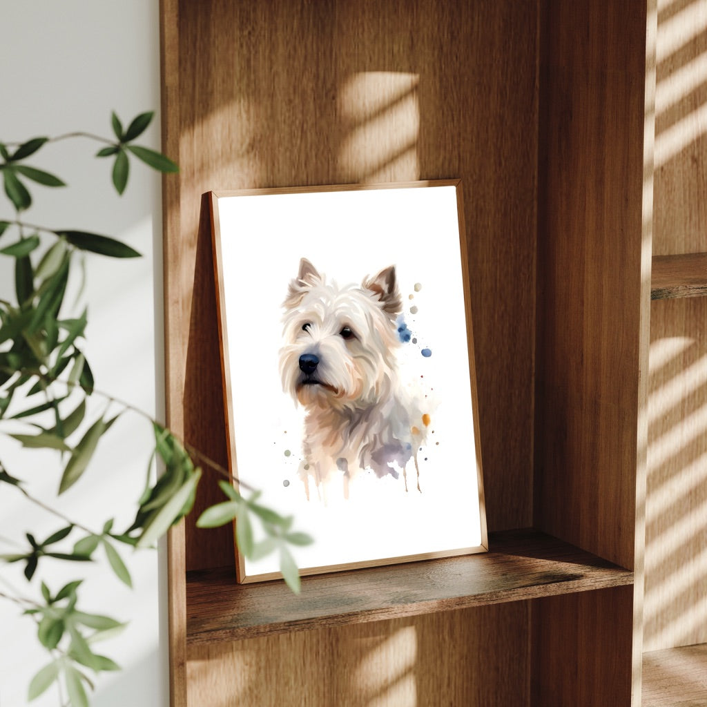A4 Dog Breed Art Prints – Dog Wall Art – Gift for Dog Lovers