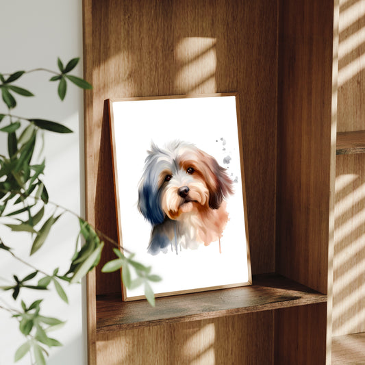 Havanese A4 Art Print – Sweet & Silky Companion Dog Wall Art