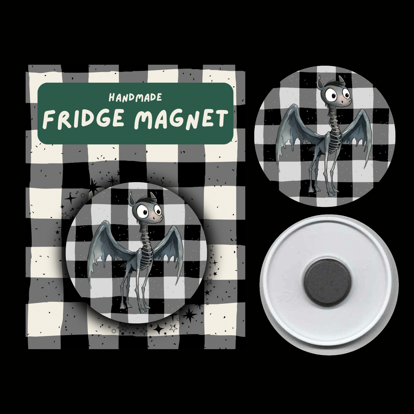 Magical Creatures Fridge Magnets – Fantasy-Inspired Beasts & Companions Collection