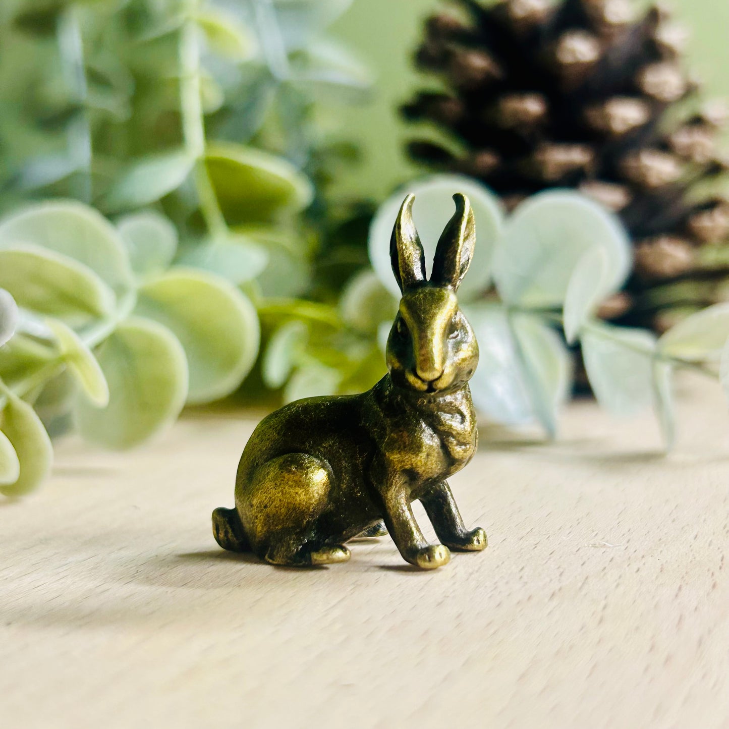 Metal Hare Ornament | Forest Fables | Rustic Mini Hare Figurine