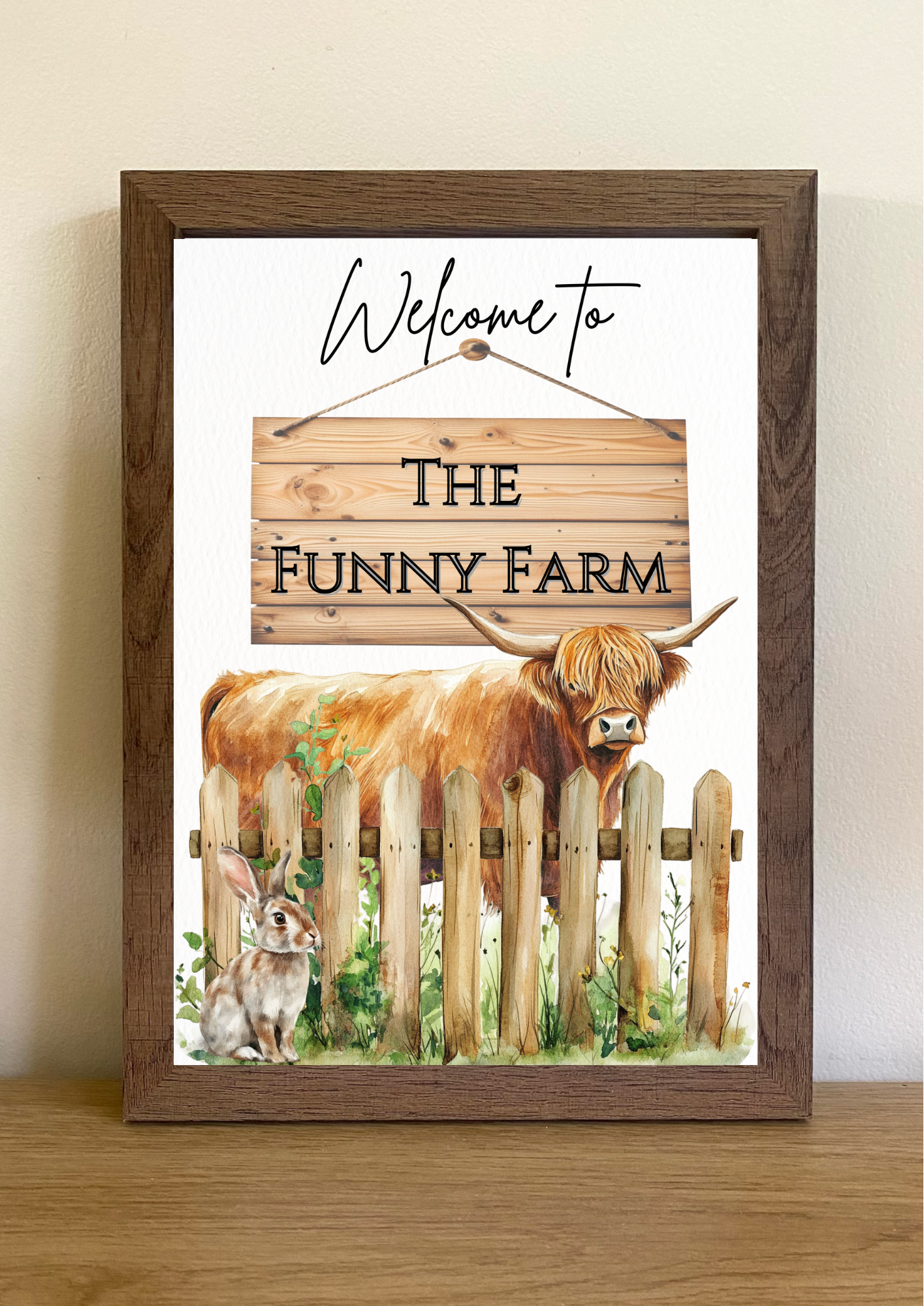 Highland Welcome - Farmhouse Style Print