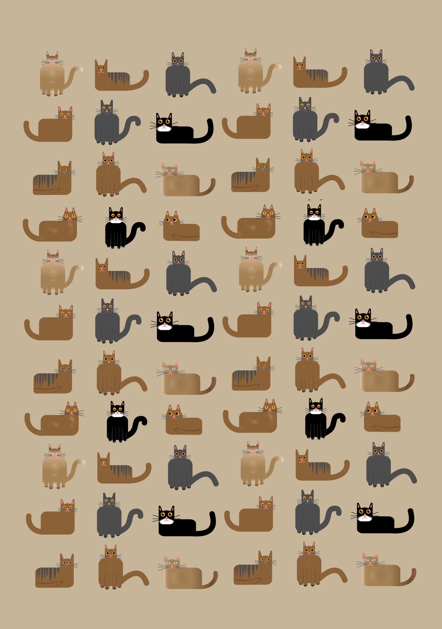 Meow Handmade A5 Greetings Card