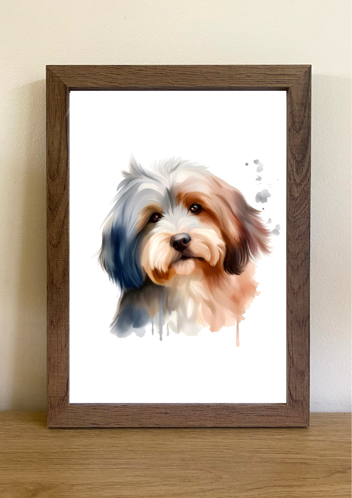 Havanese A4 Art Print – Sweet & Silky Companion Dog Wall Art