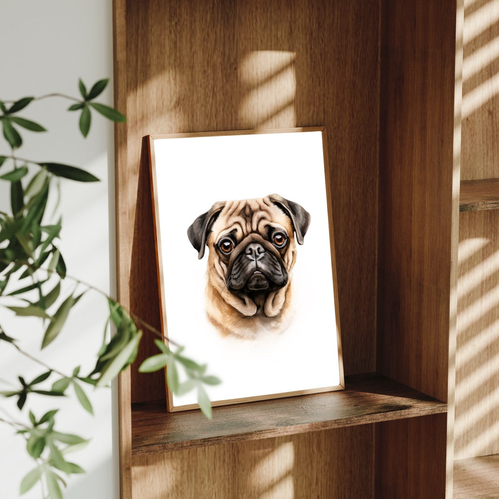 A4 Dog Breed Art Prints – Dog Wall Art – Gift for Dog Lovers