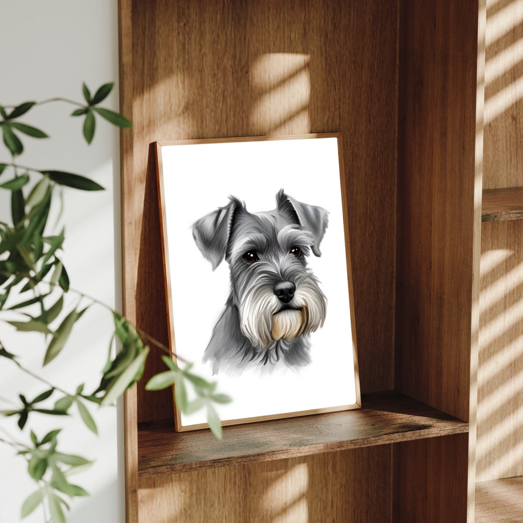 A4 Dog Breed Art Prints – Dog Wall Art – Gift for Dog Lovers