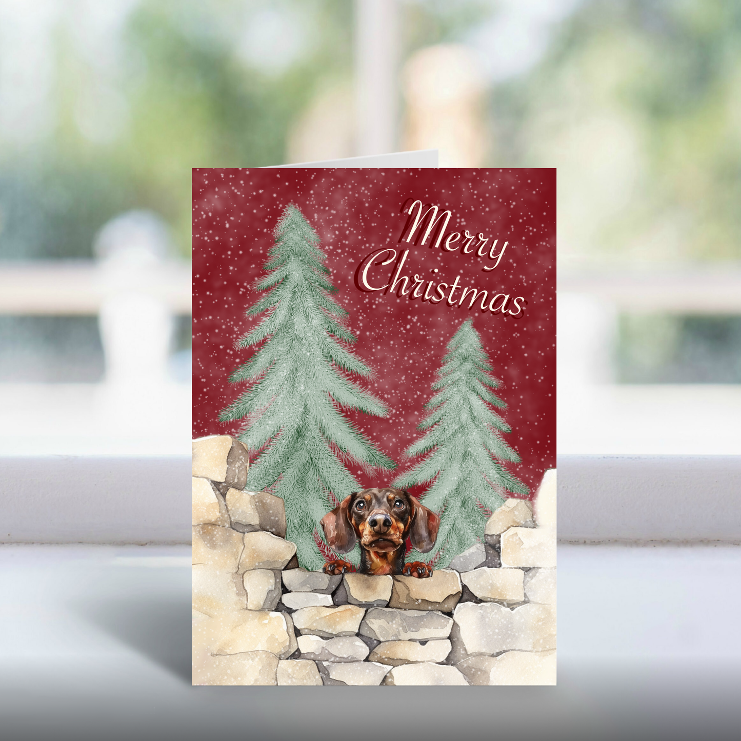 Dog Breed Christmas Card | Merry Christmas Greeting | Cute Dog Lover Card