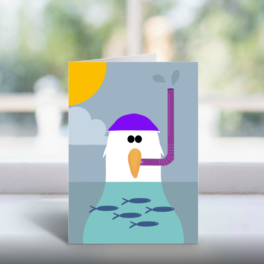 The Sea Gull Handmade A5 Greetings Card