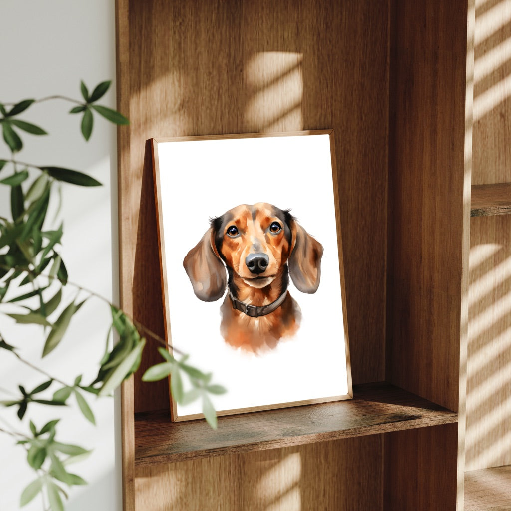 A4 Dog Breed Art Prints – Dog Wall Art – Gift for Dog Lovers