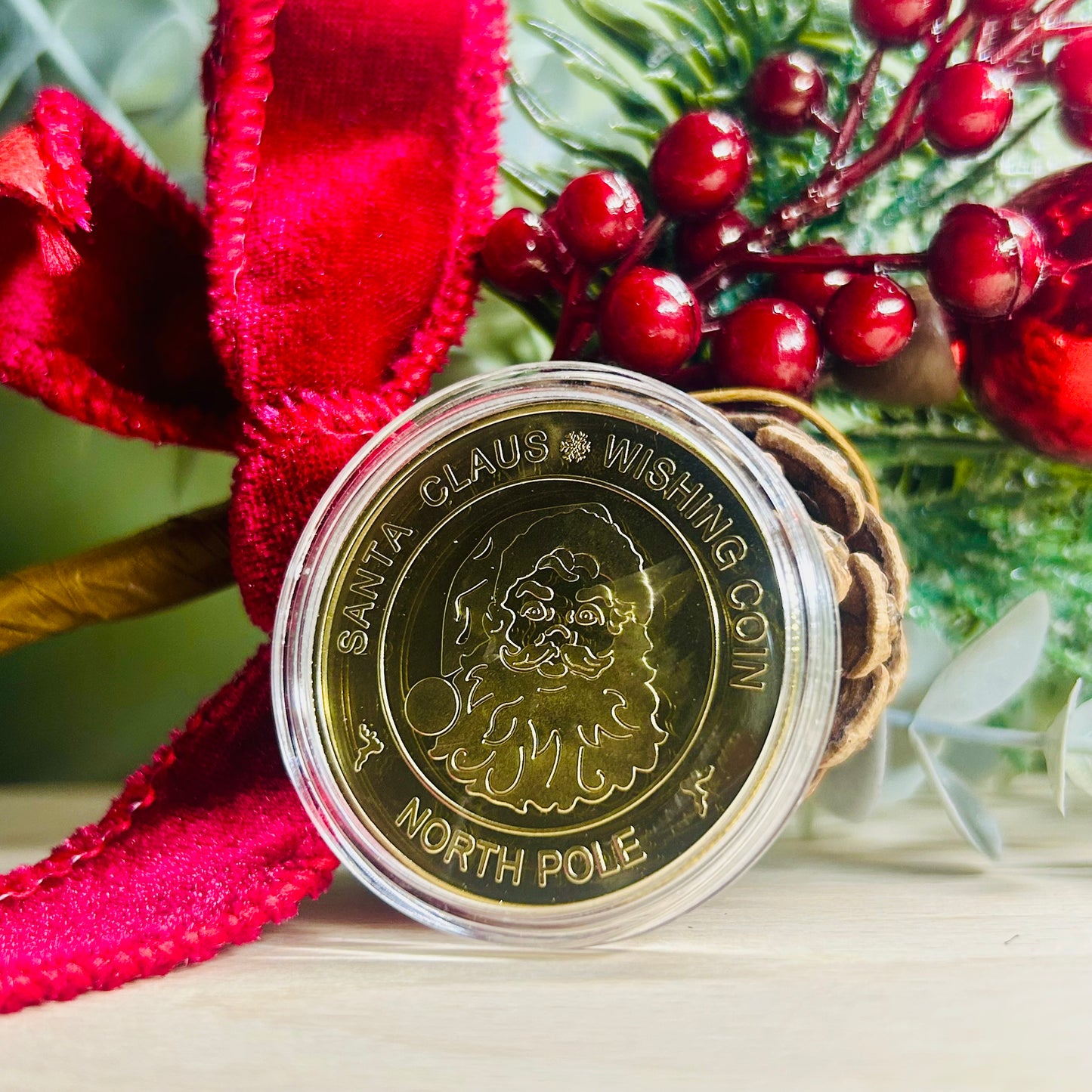 Santa Claus Wishing Coin | Believe in the Magic of Christmas | Keepsake Gift