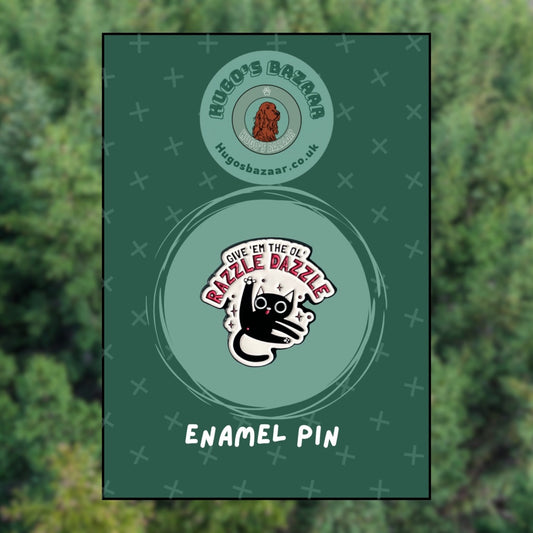 Razzle Dazzle – Cheeky Black Cat Pin