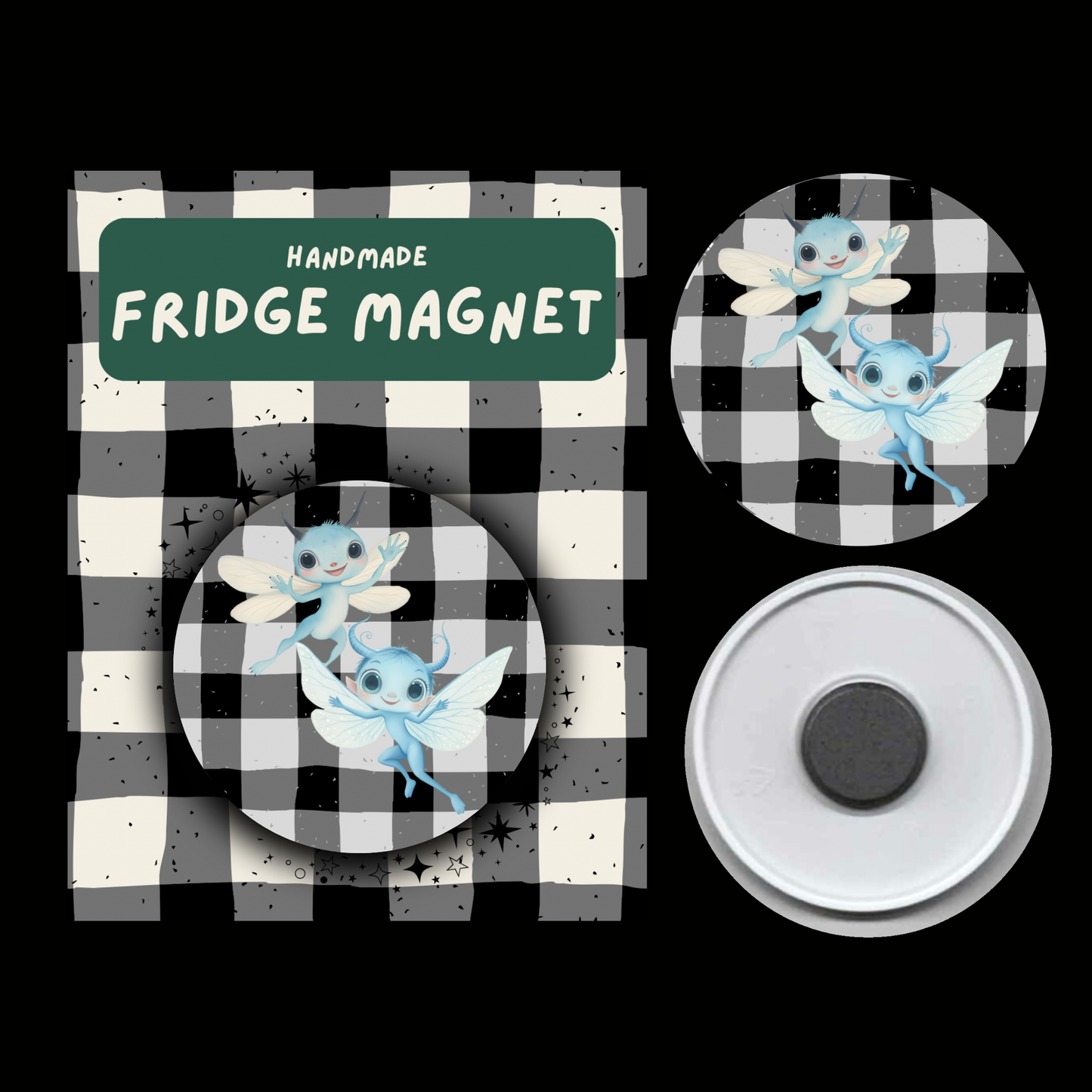 Magical Creatures Fridge Magnets – Fantasy-Inspired Beasts & Companions Collection